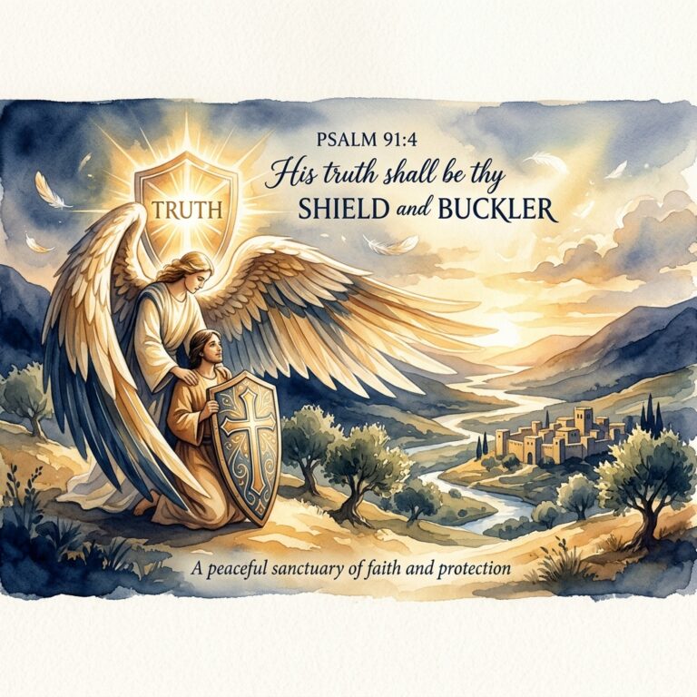 Shield and buckler meaning in Psalm 91 verse 4 — biblical protection