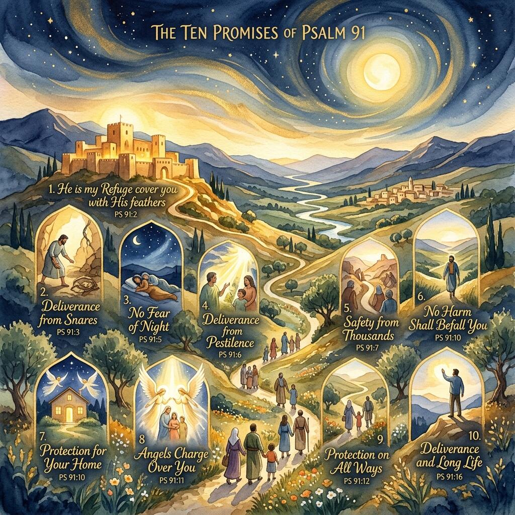 The ten promises of Psalm 91 explained — promise by promise bible study