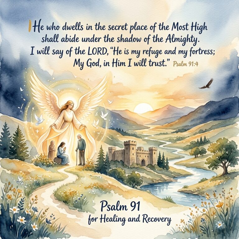 Psalm 91 healing prayer for the sick and suffering — scripture for recovery