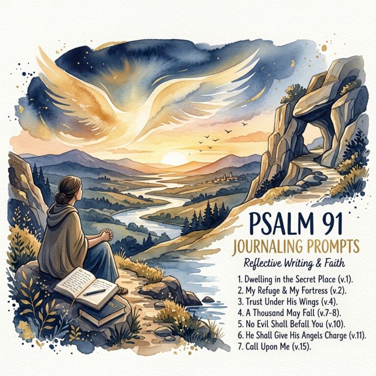 Psalm 91 Journaling Prompts: 28 Days of Guided Scripture Reflection